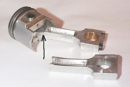 The new rod shown with the broken rod